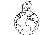 Earth Day Globe Silhouette Set, a Finance Illustration by Designer_Momina (Thumbnail 26 of 29)