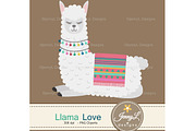 Llama Alpaca Digital Papers Clipart, a Pattern Graphic by JennyL Designs (Thumbnail 4 of 6)