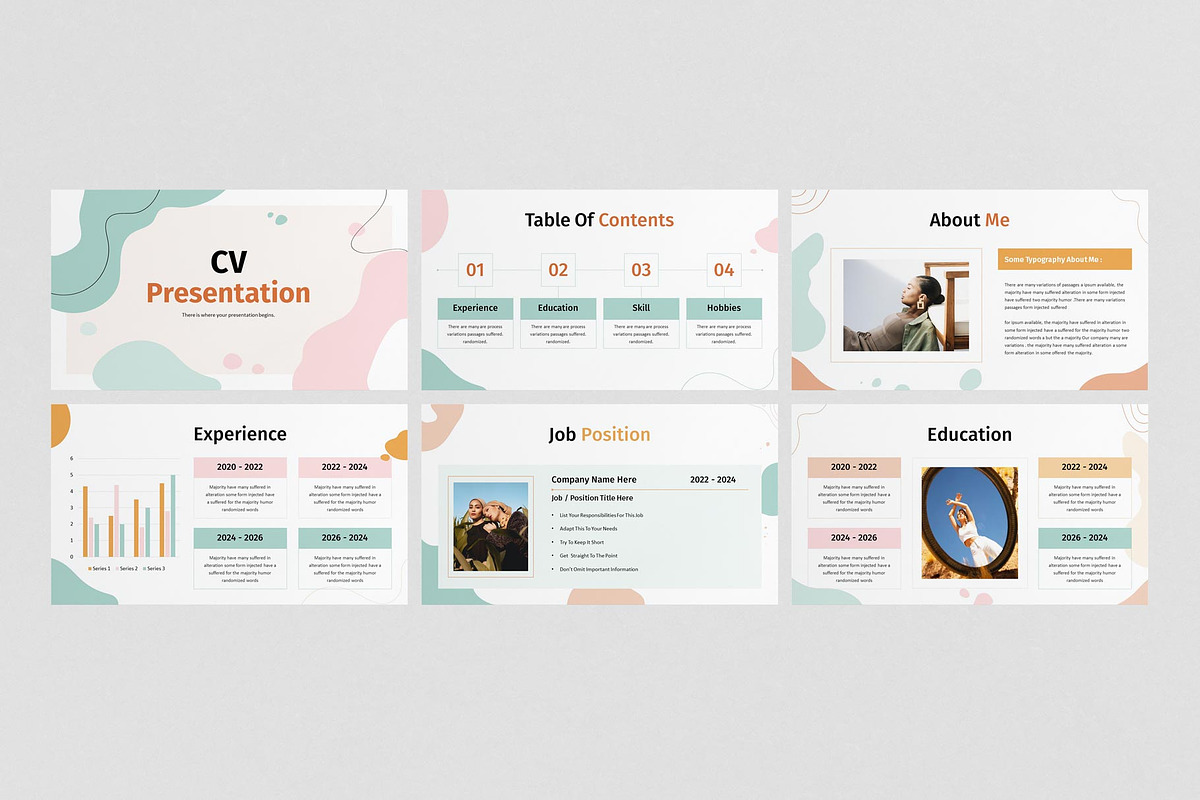 CV Presentation Template, a Presentation Template by E-Type