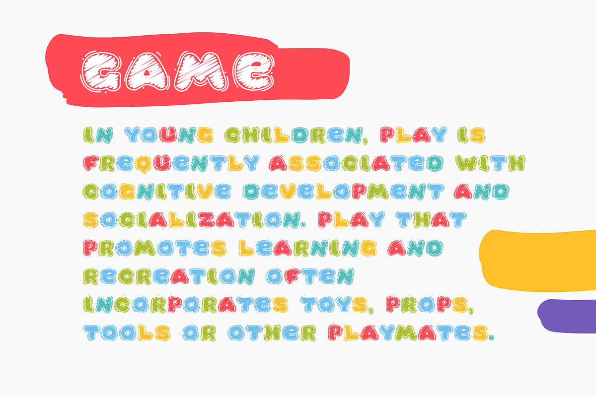 KidsCrayons Colored font, a Symbol Font by kaer_shop (Photo 6 of 9)