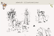 Forest animals collection, an Animal Illustration by Natalia Tugova (Thumbnail 7 of 13)