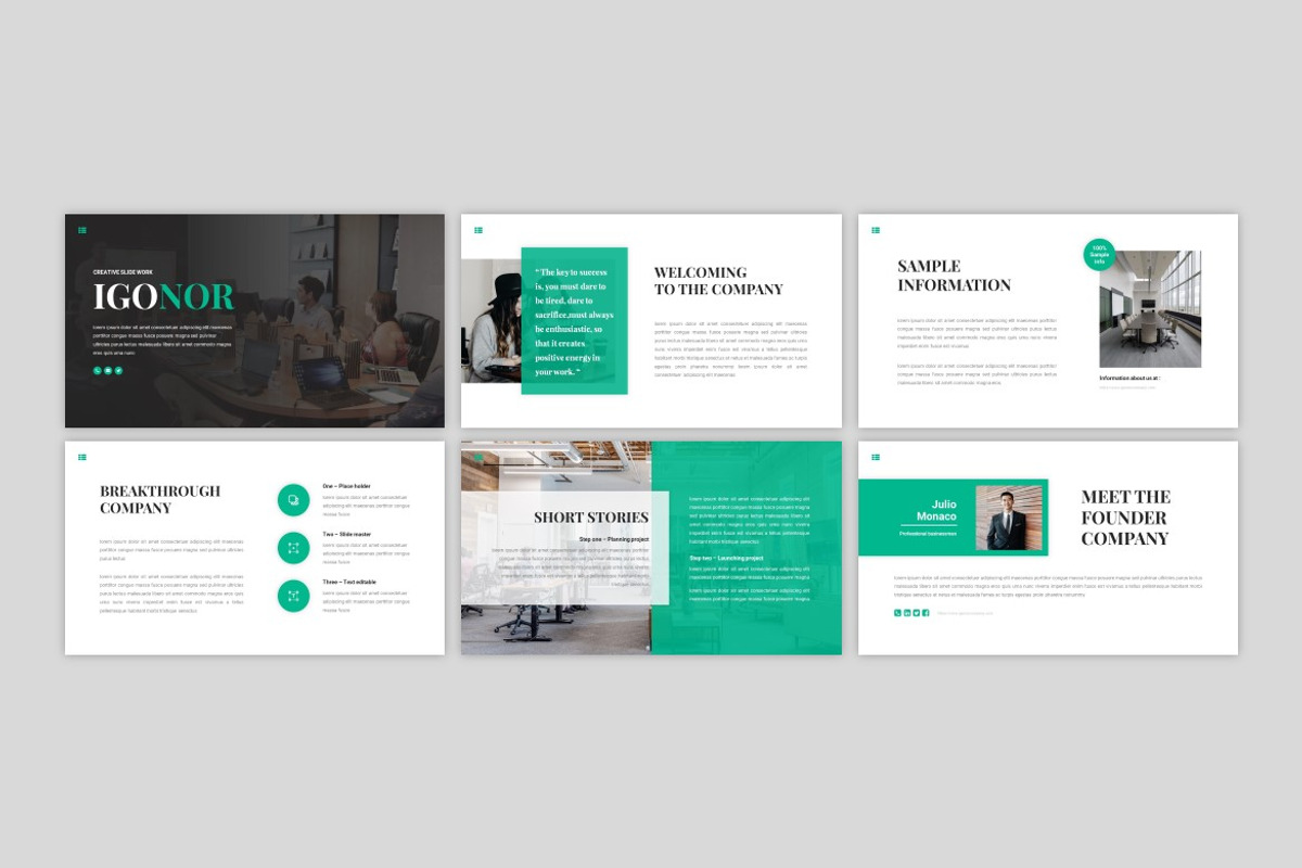 Igonor - Keynote Template, a Presentation Template by Eighteen Studio (Photo 2 of 4)
