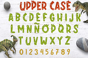 Dino rush - Dinosaur font, a Font by arausidp (Thumbnail 2 of 8)