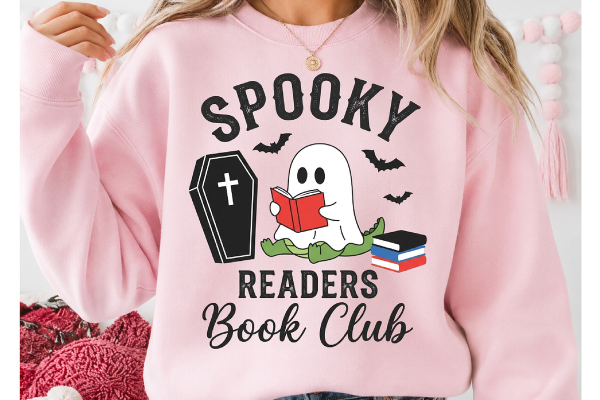 Spooky Readers Book Club PNG, a Seasonal Illustration by DreamCafeArt (Photo 2 of 7)