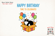 Cat and Animals Funny Birthday PNG, a Graphic by GlitterCraft (Thumbnail 100 of 101)