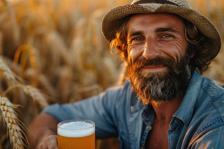 farmer in wheat field, a Photo by Pictures for you!!!!!!!!!