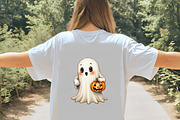 Halloween Cute Ghost Clipart PNG, an Illustration by CrexoraLab (Thumbnail 5 of 5)