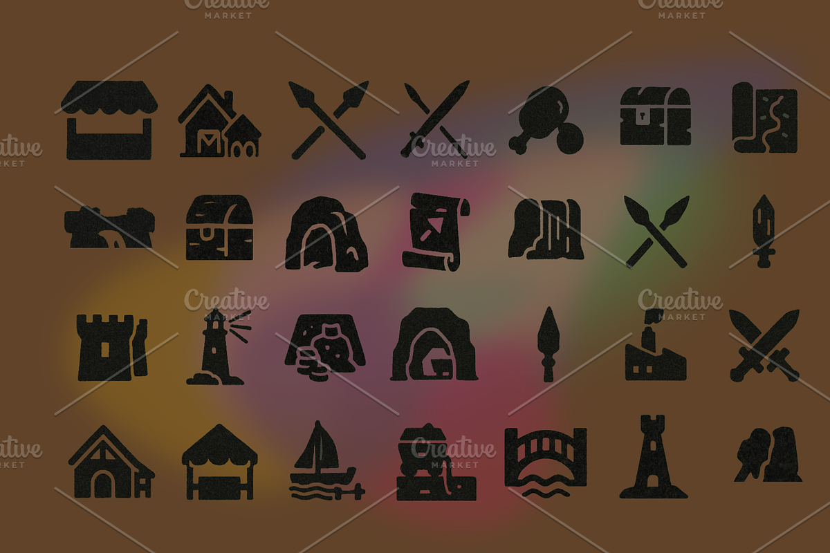 2d Medieval Map Icons, a Solid Icon by New Horizon Creators (Photo 3 of 5)