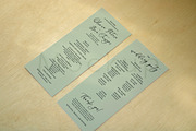 4x9 Card Mockup on Wood Background, a Print Template by ILLONA GRAPHICS (Thumbnail 5 of 5)