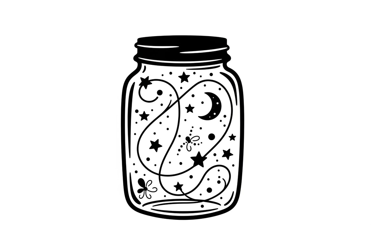 Cosmic Galaxy Jar Design Bundle, an Illustration by Creativeshirt (Photo 9 of 31)