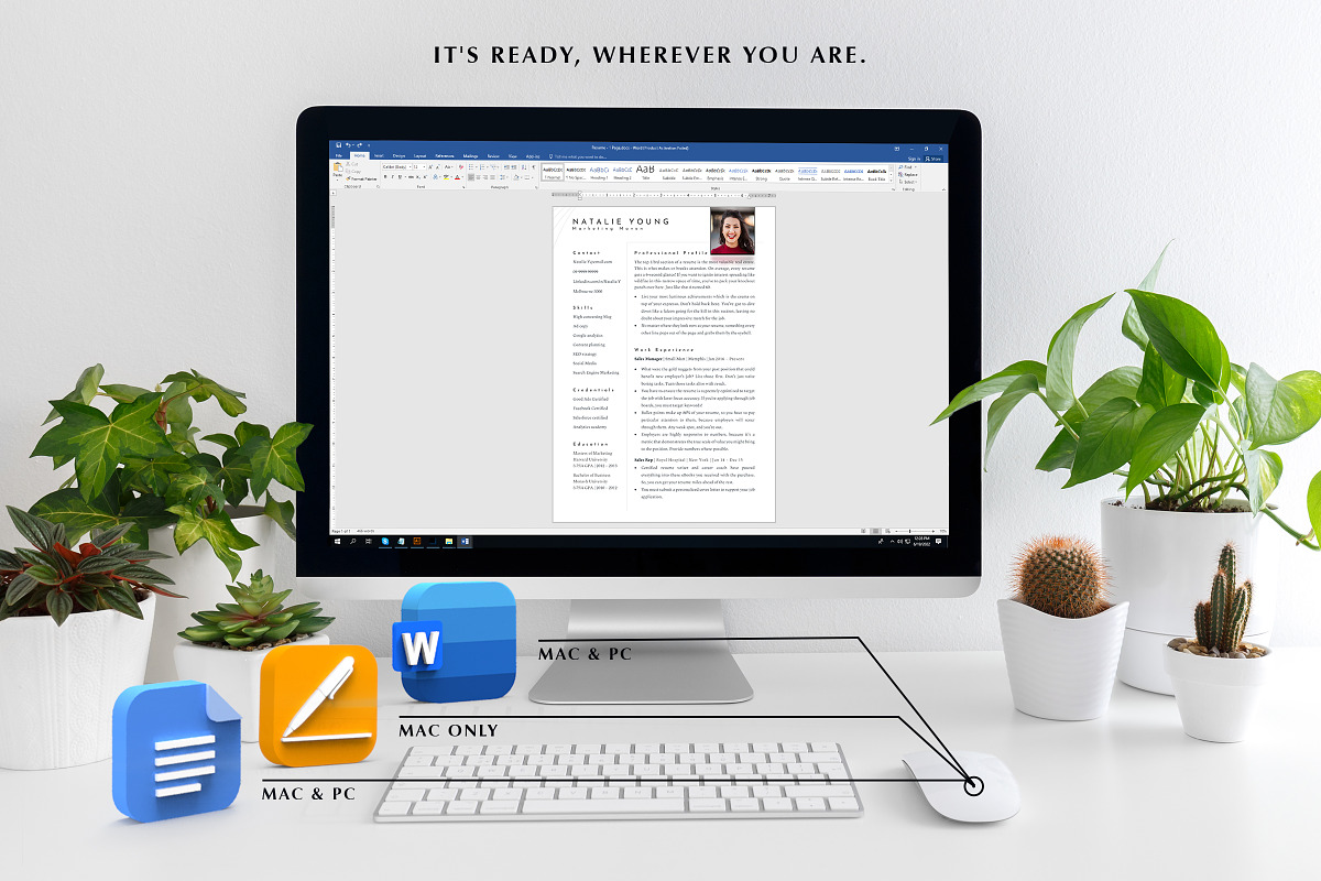 Marketing Resume Template Word, a Resume Template by Career Canvas (Photo 9 of 11)