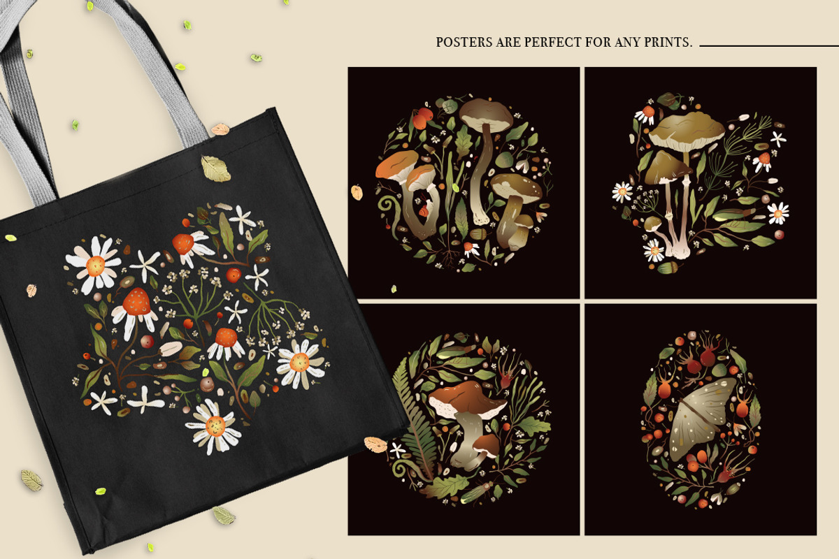 Autumn Forest. Big Graphic Set., a Decorative Illustration by Red Ink (Photo 5 of 10)