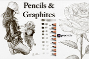 Procreate Pencils and Graphites, a Brush Add-On by Fashion Workshop Bkk (Thumbnail 1 of 12)