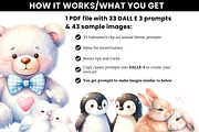 Valentines DALLE 3 Prompt Animal, an Animal Illustration by Sellers Resource Hub (Thumbnail 3 of 3)