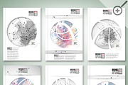 Brochure template with molecules, a Technology Illustration by VectorShop (Thumbnail 5 of 5)