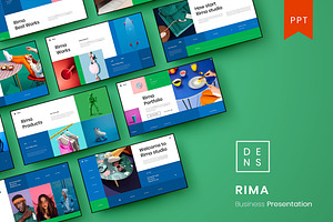 Rima – Business PowerPoint Template, a Presentation Template by Dens Creative Studio