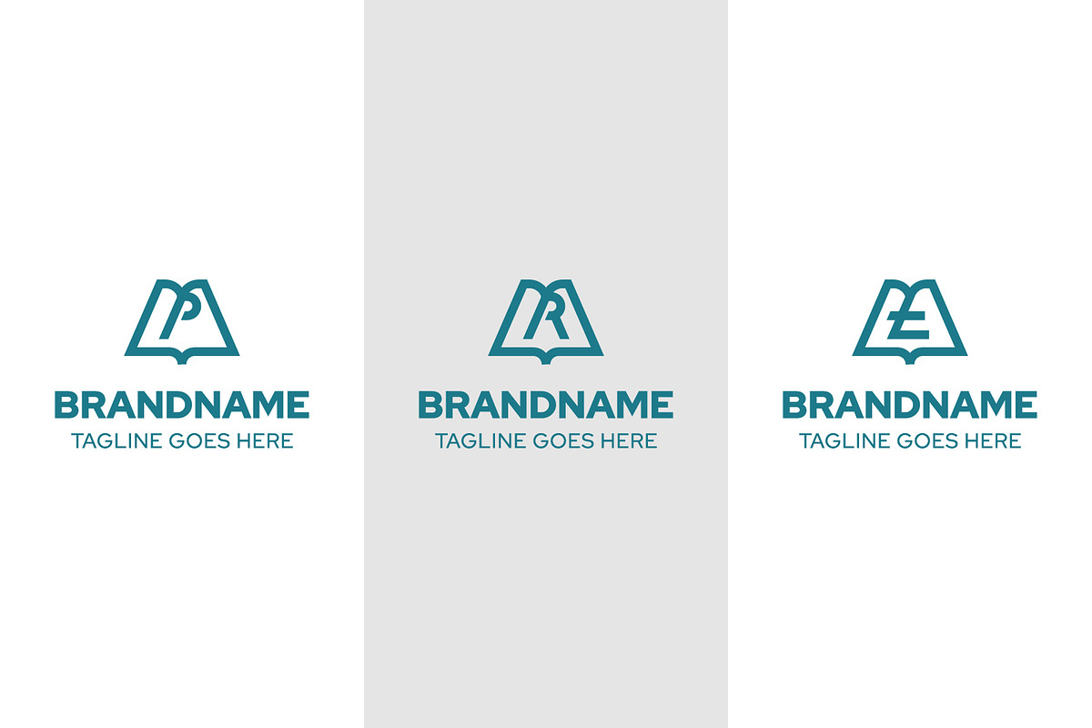Letter P R T Book Simple Logo Set, a Branding & Logo Template by Pray Art Design Studio (Photo 1 of 2)