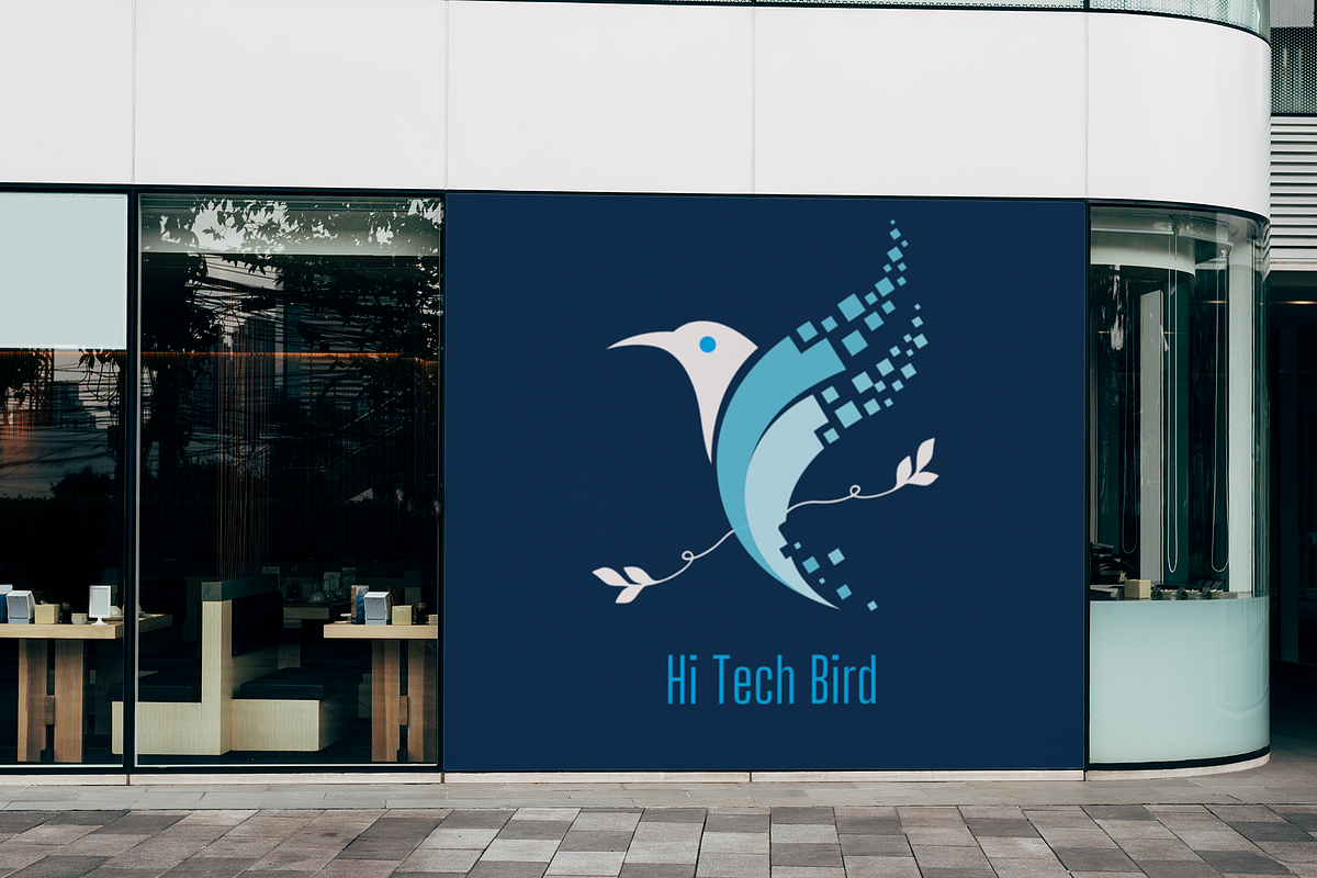 Hi Tech Bird Flying Logo Design, a Branding & Logo Template by Premium Digital Templates (Photo 2 of 3)