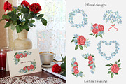 Forget-me-not Antique Valentine, a Seasonal Illustration by Catch the Dream Art (Thumbnail 4 of 10)