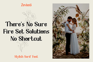 Zeviero - Stylish Serif Font