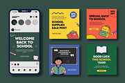 Back to School Social Media Post, a Social Media Template by MightyDesign (Thumbnail 2 of 8)