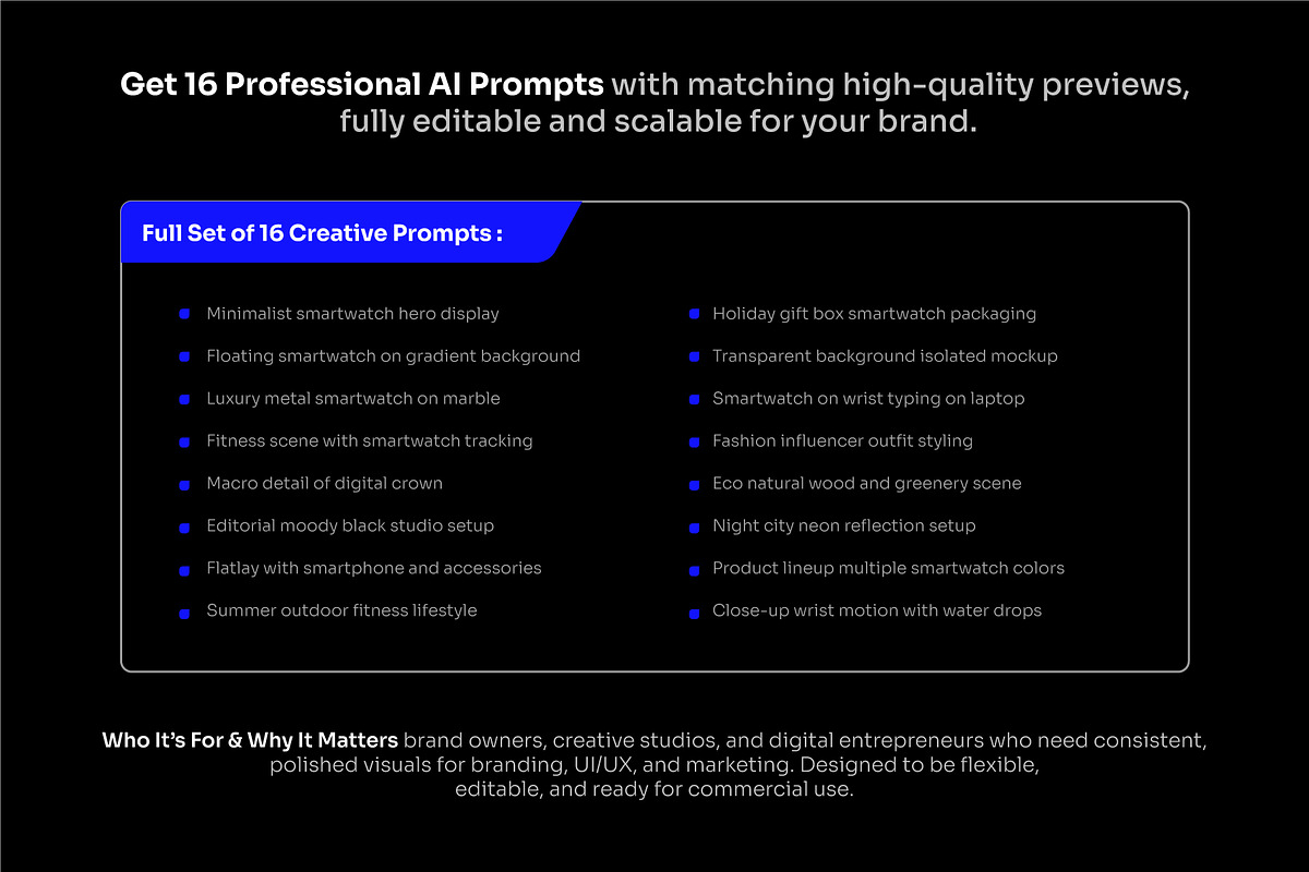 Smartwatch & Wearables AI Prompt, a Technology Photo by cidcud_graphic (Photo 2 of 2)