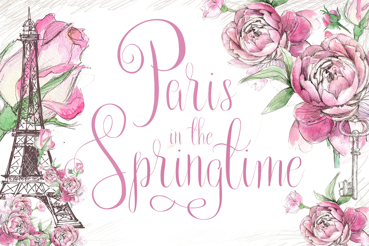 Paris in the Springtime font