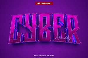 Cyber Monday 3D editable text effect, a Layer Style Add-On by Hello Muh