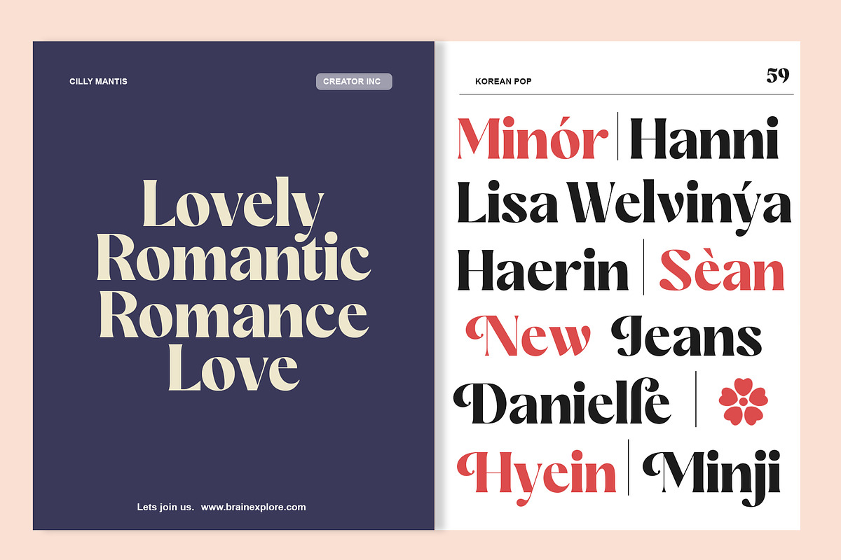 Cilly Mantis, a Serif Font by INKSUN™ (Photo 5 of 8)