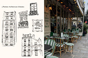 Coquette paris hand drawn line art, a Decorative Illustration by MayBay Studio (Thumbnail 2 of 7)