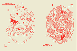 THAI Vector Food Illustration