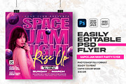 Space Jam Night Design Template, a Flyer Template by Shajib Shikder (Thumbnail 1 of 2)