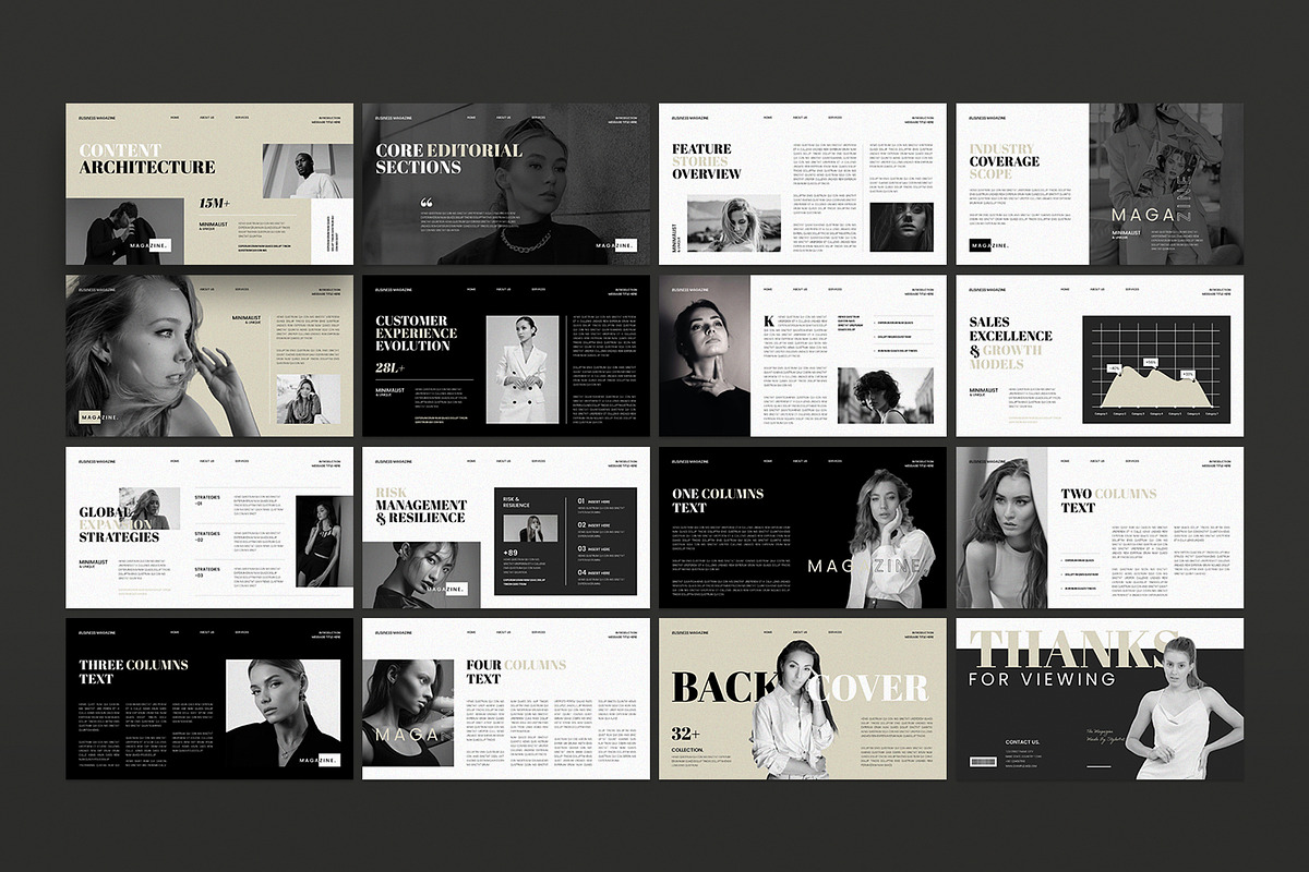 Business Magazine Canva Template, a Presentation Template by TemplateFolio-Shop (Photo 12 of 13)