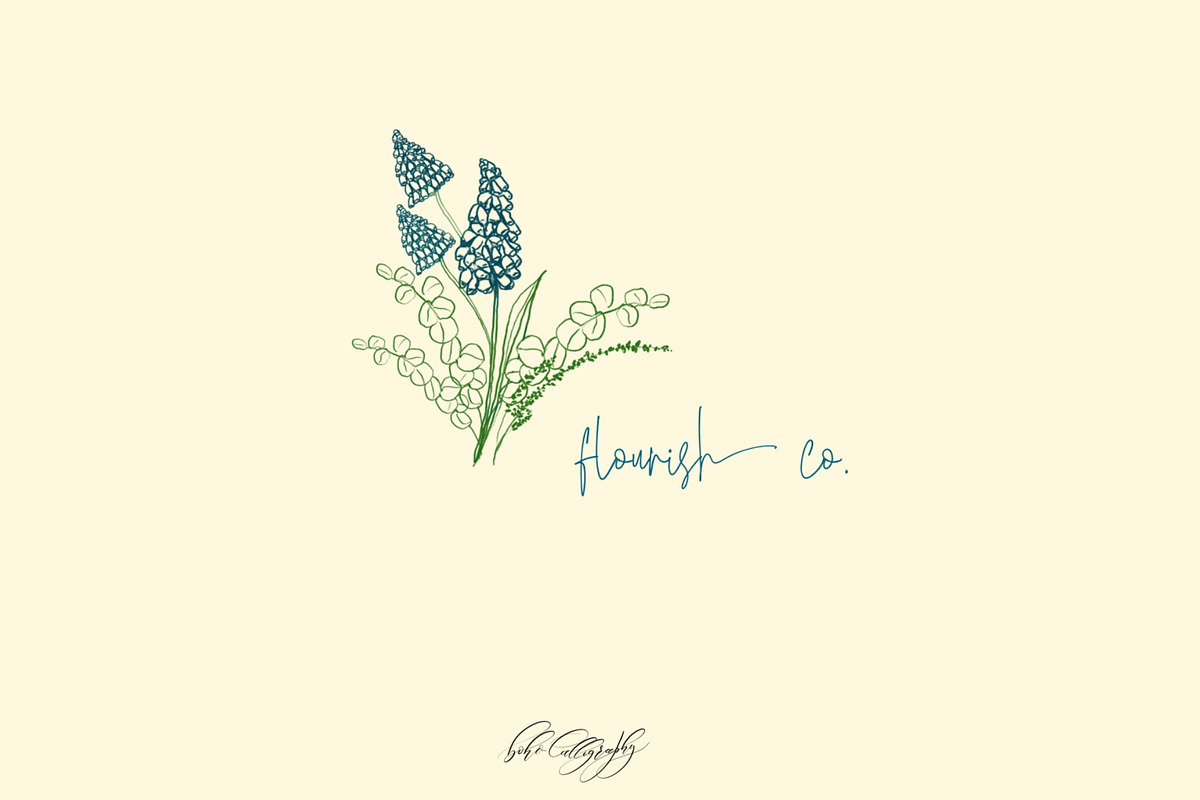 Wildflowers Procreate Stamps, a Brush Add-On by BohoCalligraphy (Photo 8 of 9)
