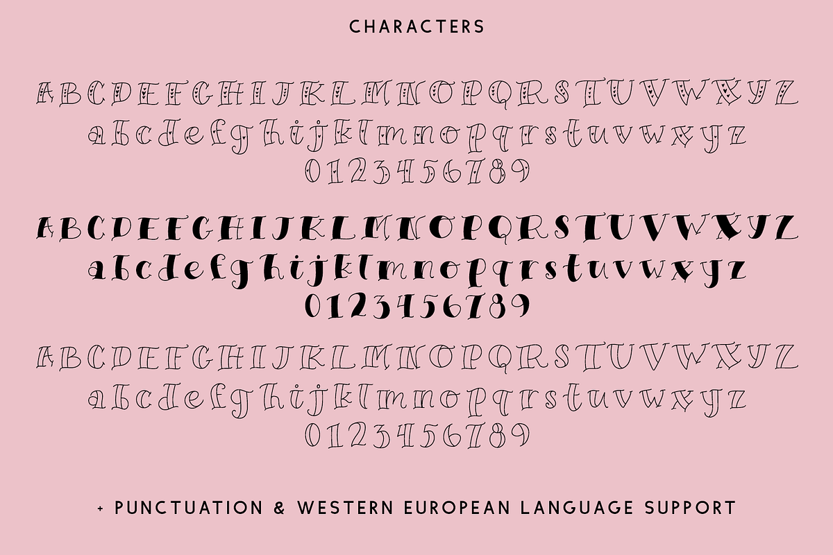 Heartstrings Font Trio, a Handwritten Font by Beck McCormick (Photo 10 of 10)