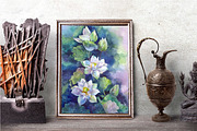 Watercolor Lotos Flowers Art, a Decorative Illustration by MaryAmi (Thumbnail 3 of 3)