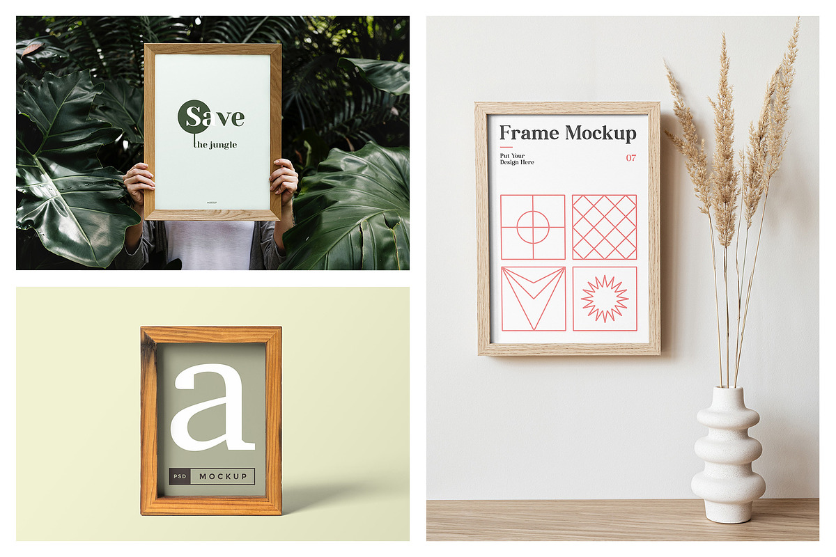 Picture and Poster Frame Mockups, a Print Template by MockupForest (Photo 7 of 10)