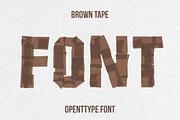 Brown Tape Font, a Font by Handmadefont (Thumbnail 1 of 9)