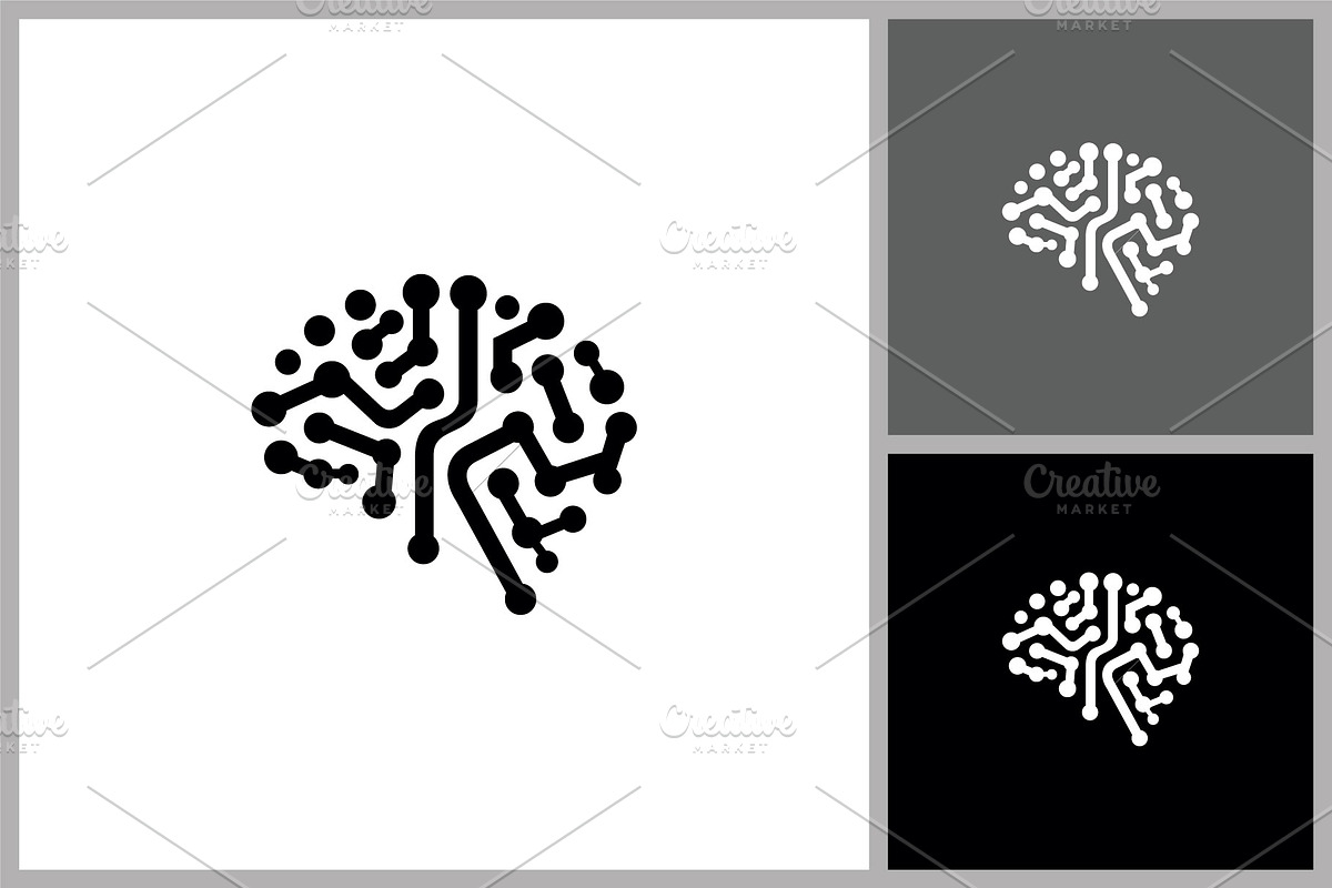 Digital Circuit Brain AI Icon, a Branding & Logo Template by quadrazo (Photo 1 of 2)