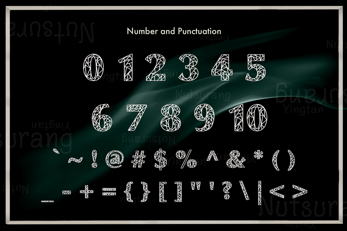 Geometric Alphabet Fonts, a Script Font by N Nakorn Creative (Photo 8 of 8)
