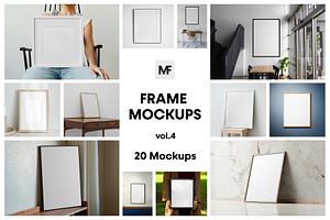 Picture and Poster Frame Mockups v.4, a Mockup by MockupForest