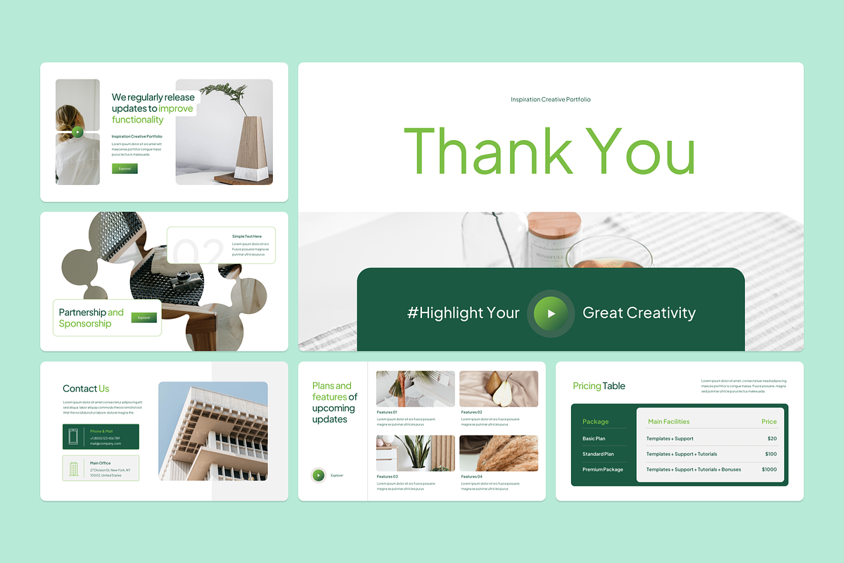 Creative Portfolio PowerPoint, a Presentation Template by YossyOneStd (Photo 2 of 6)
