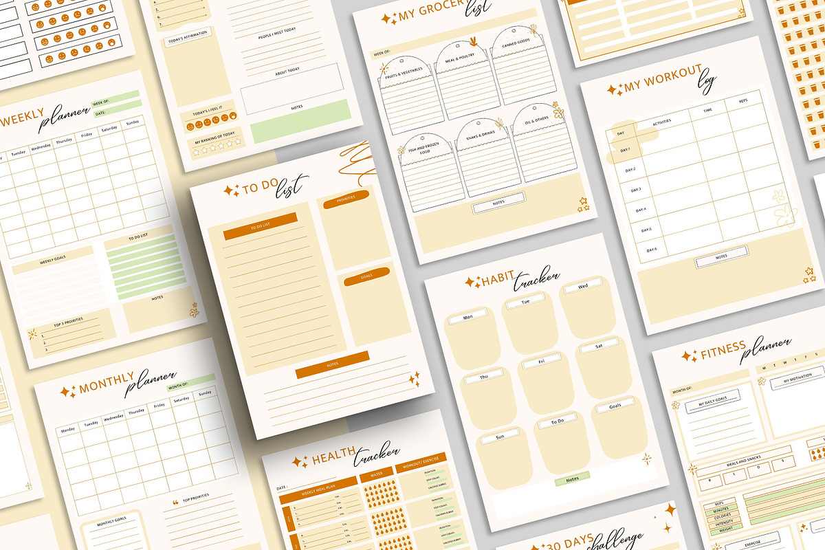 Ultimate Planner Bundle Pack Vol.41, a Stationery Template by Amit Debnath