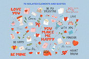Love Message Valentine's day clipart, an Object Illustration by Felizabeth Design (Thumbnail 4 of 9)