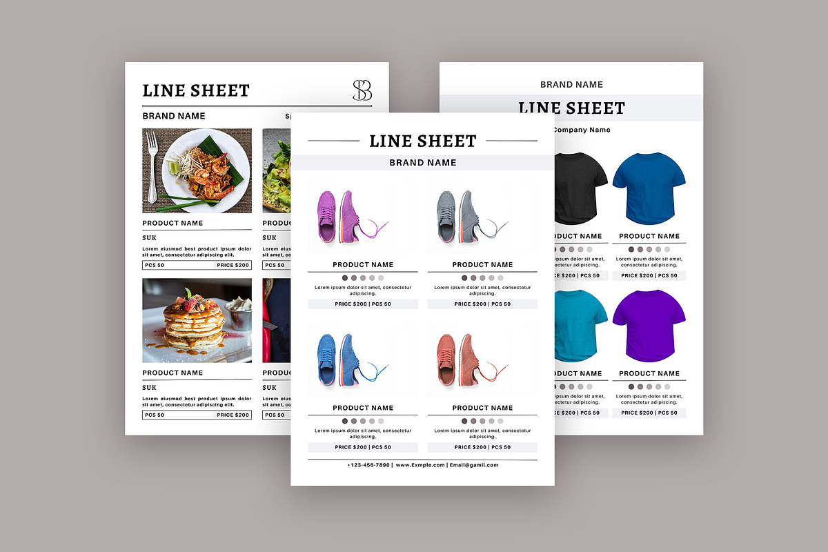 Wholesale Line Sheet Template, a Stationery Template by Design Zone (Photo 2 of 7)