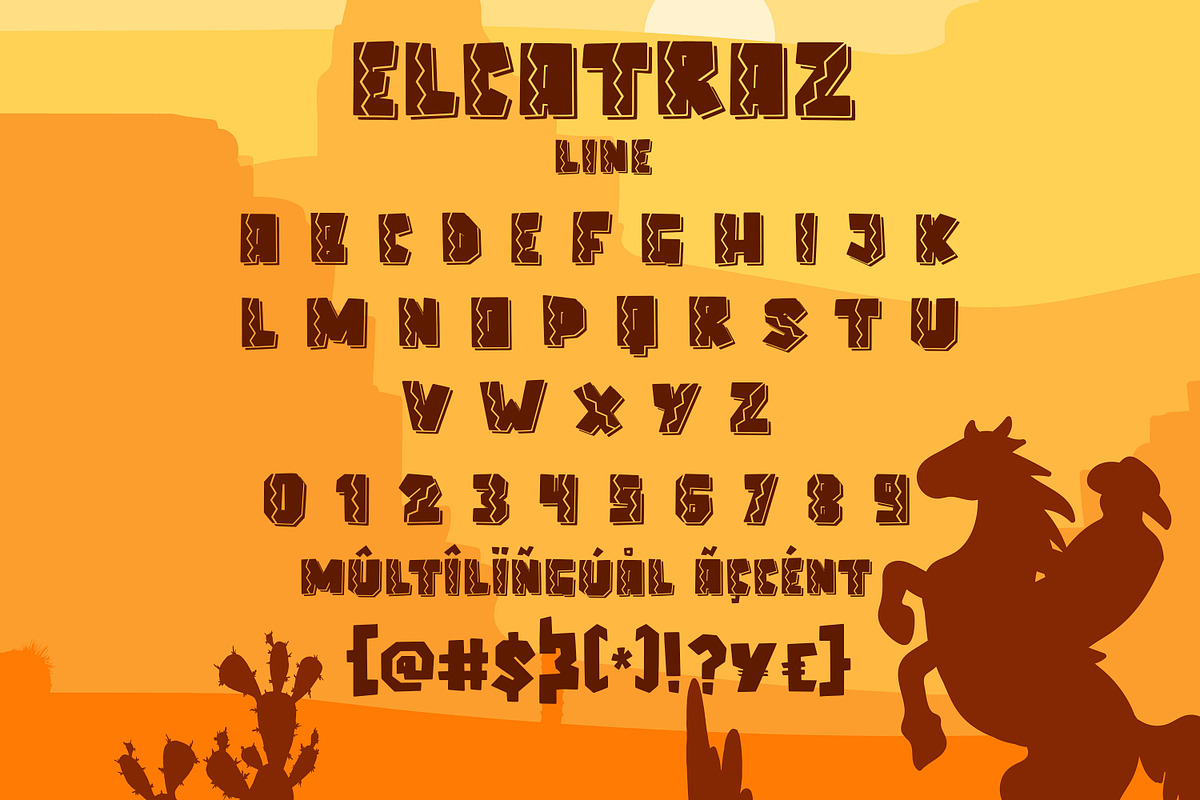 Elcatraz Family - Retro & Funny Font, a Sans Serif Font by Almarkhatype (Photo 10 of 12)