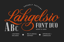 Lahgelsio Elegant Serif Script Duo