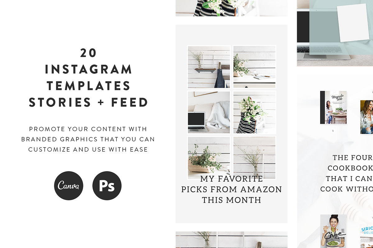 Magnolia Instagram Templates, a Social Media Template by Coded Creative (Photo 1 of 5)