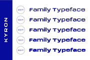 Kyron - Futuristic Modern Font, a Sans Serif Font by roomspace creative lab (Thumbnail 9 of 10)
