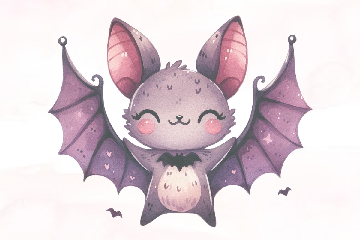 Watercolor Cute Halloween Clipart Bu, an Illustration by Designking (Photo 4 of 4)